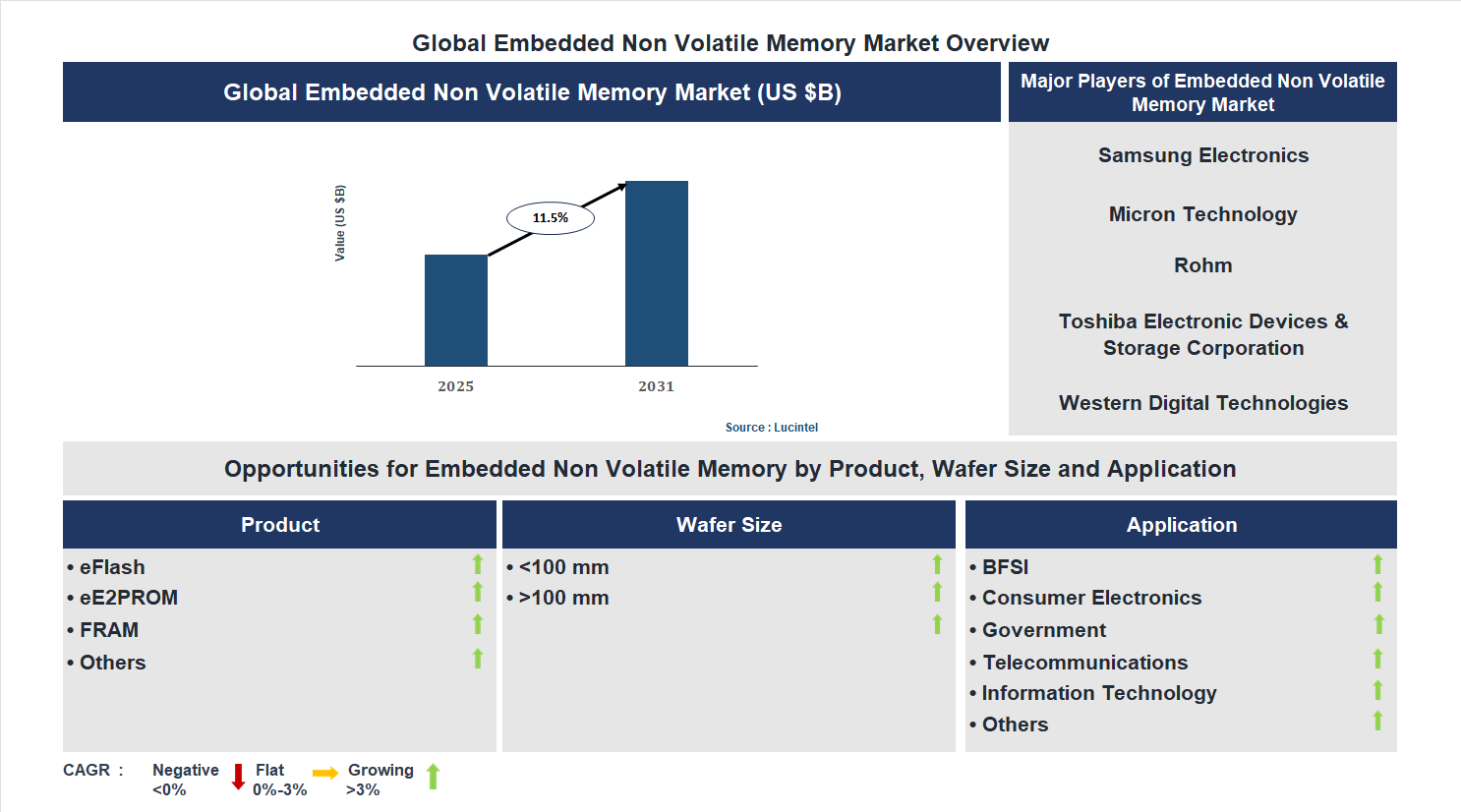 Embedded Non Volatile Memory Market Trends and Forecast