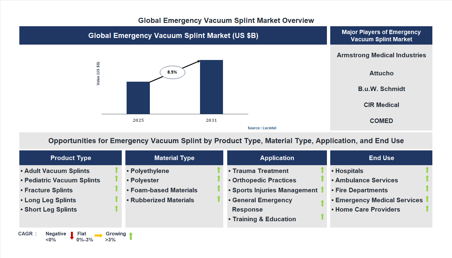 Emergency Vacuum Splint Market Trends and Forecast