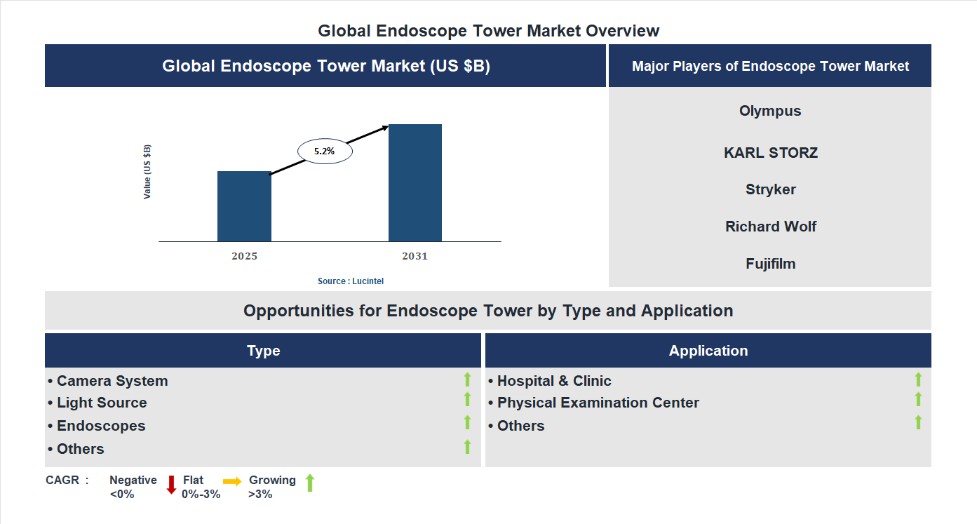 Endoscope Tower Market Trends and Forecast