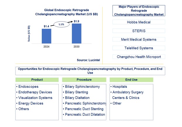Endoscopic Retrograde Cholangiopancreatography Market by Product, Procedure, and End Use