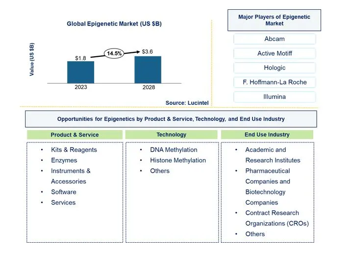 Epigenetic Market by Product & Service, Technology, and End Use Industry