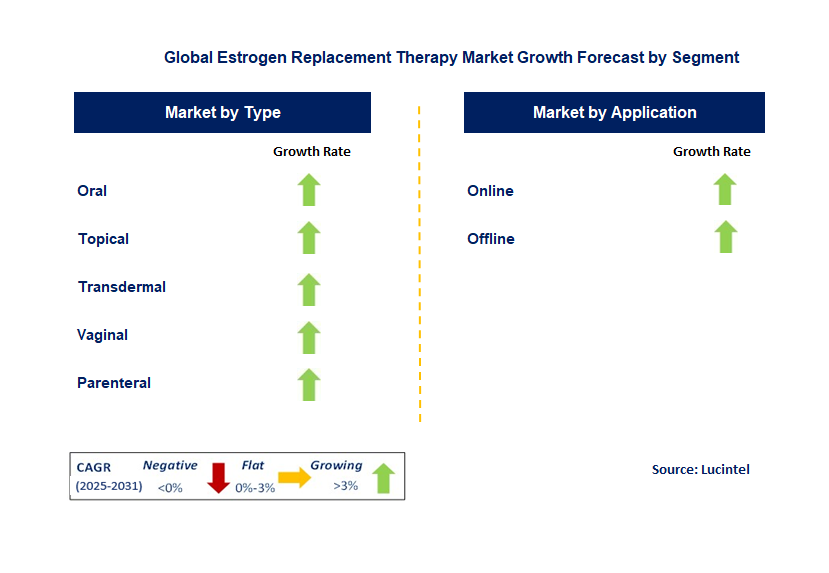 Estrogen Replacement Therapy Market by Segment