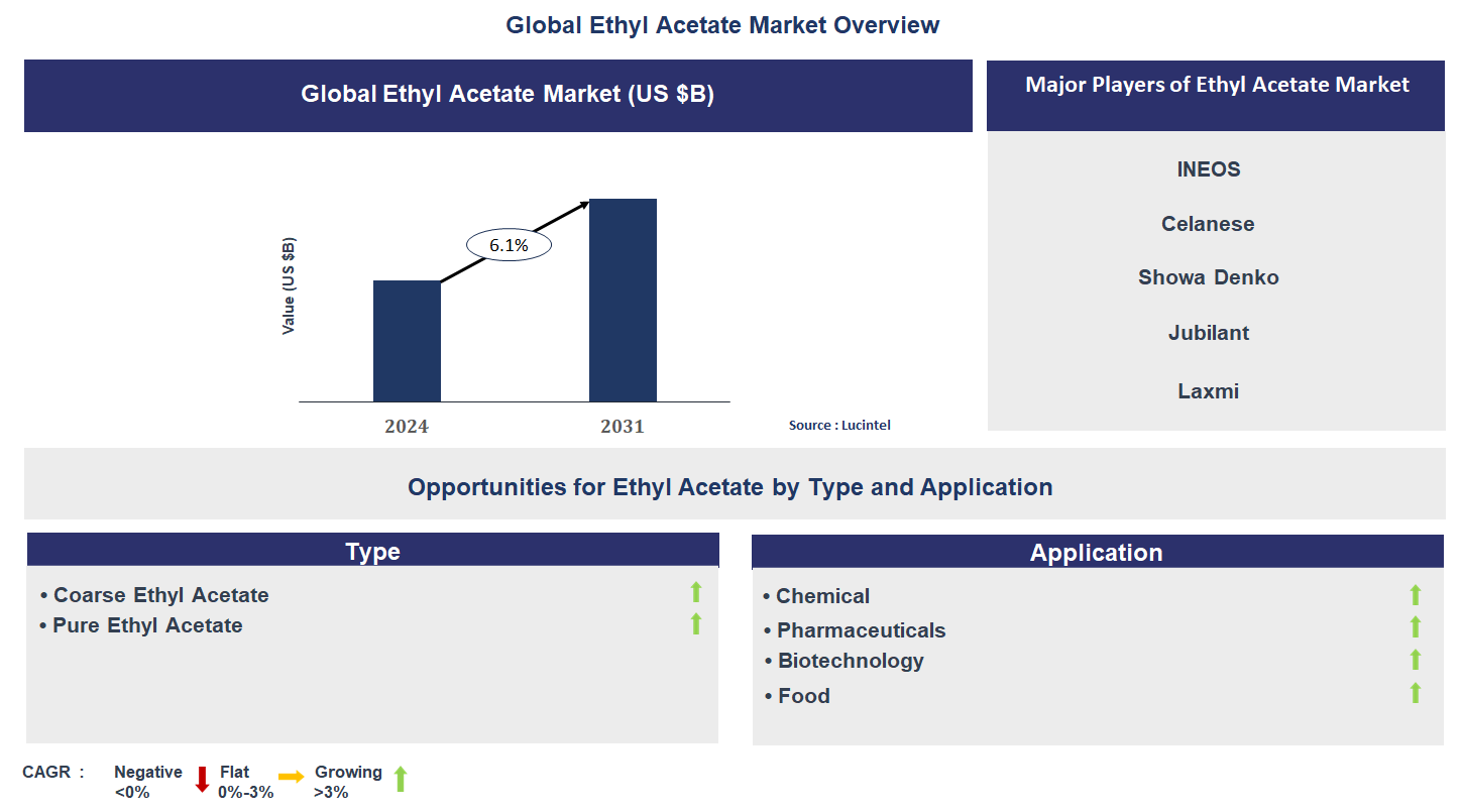 Ethyl Acetate Market Trends and Forecast