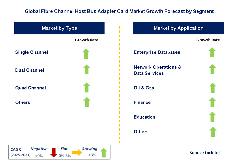 Fibre Channel Host Bus Adapter Card Market by Segment