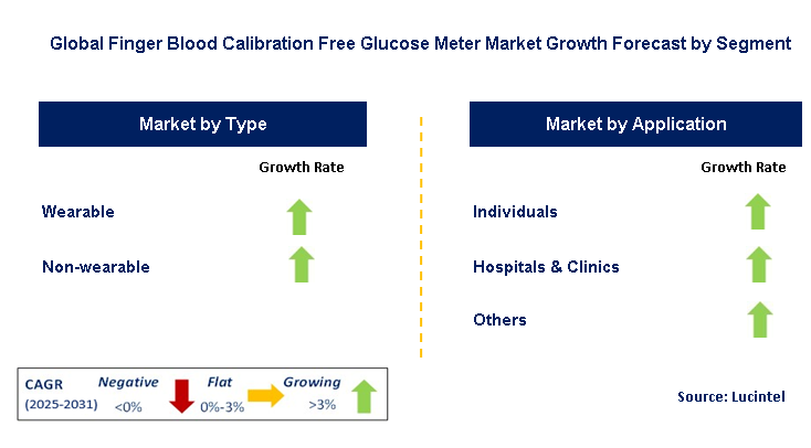 Finger Blood Calibration Free Glucose Meter Market by Segment