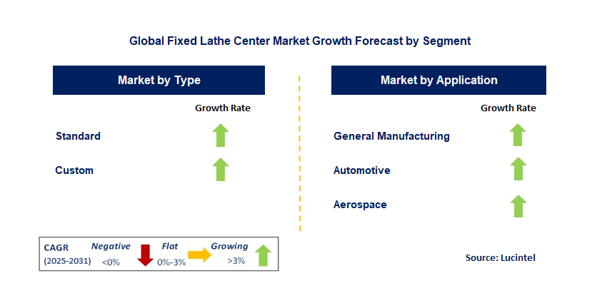 Fixed Lathe Center Market by Segment