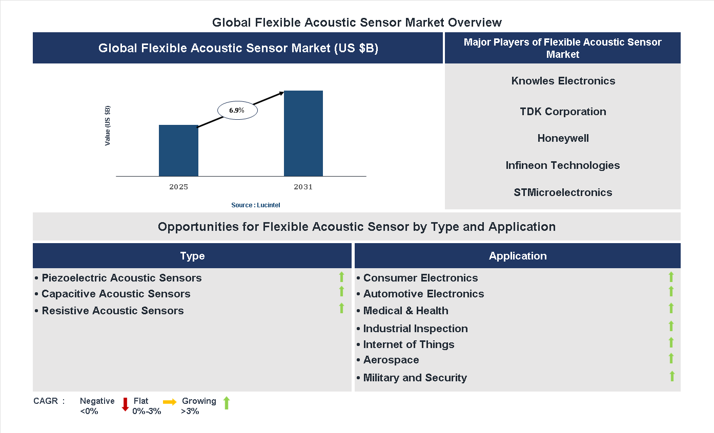 Flexible Acoustic Sensor Market Trends and Forecast