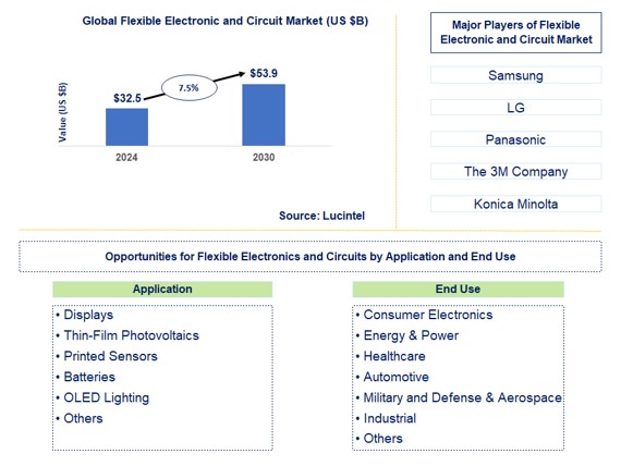 Flexible Electronics And Circuits market by application and end use