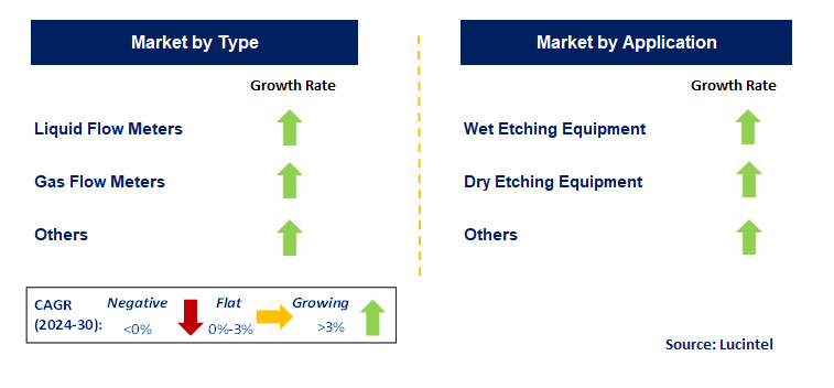 Fluid Flow Meters for Semiconductor by Segment