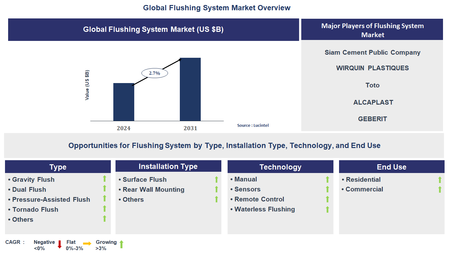 Flushing System Market Trends and Forecast