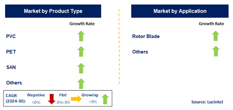 Foam Core in the Wind Market by Segment