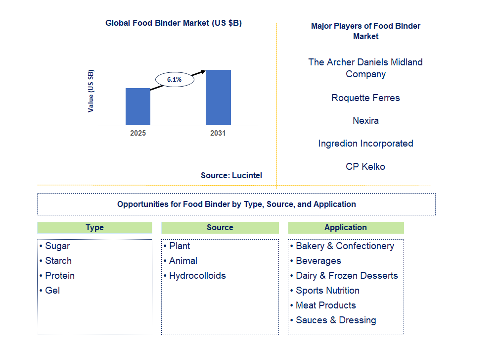 Food Binder Market Trends and Forecast