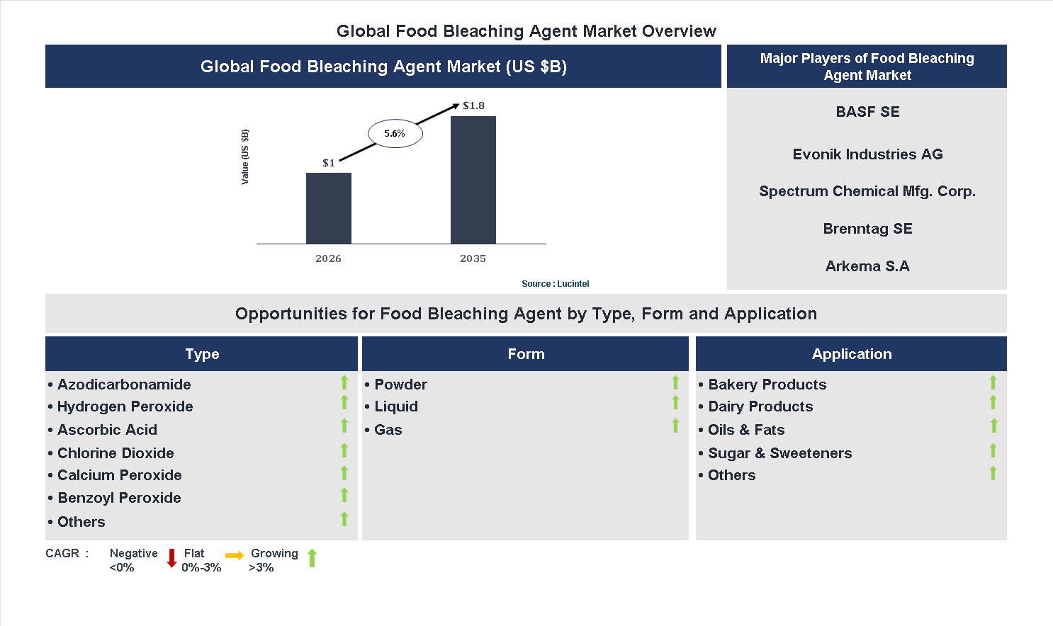 Food Bleaching Agent Market Trends and Forecast