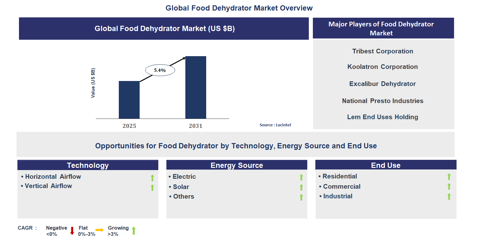 Food Dehydrator Market Trends and Forecast
