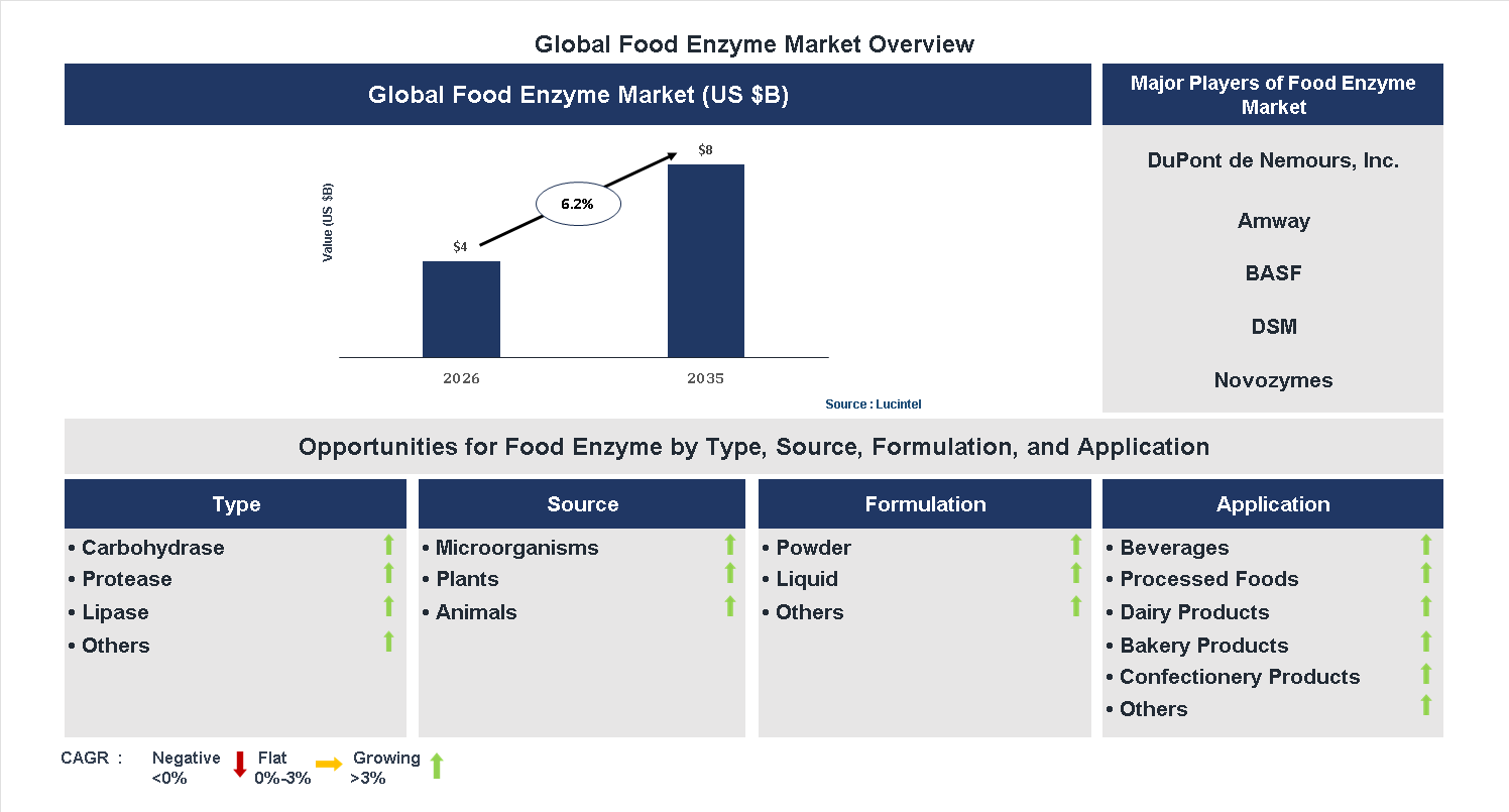 Food Enzyme Market Trends and Forecast
