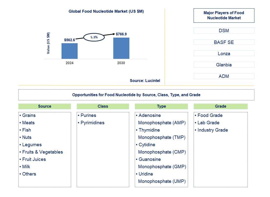 Food Nucleotide Trends and Forecast