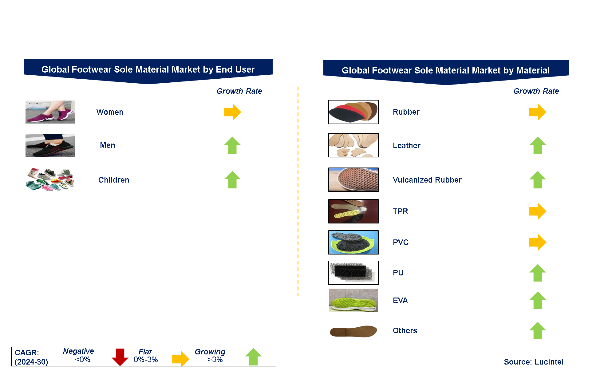 Footwear Sole Material Market by Segments