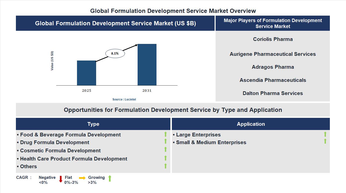 Formulation Development Service Market Trends and Forecast