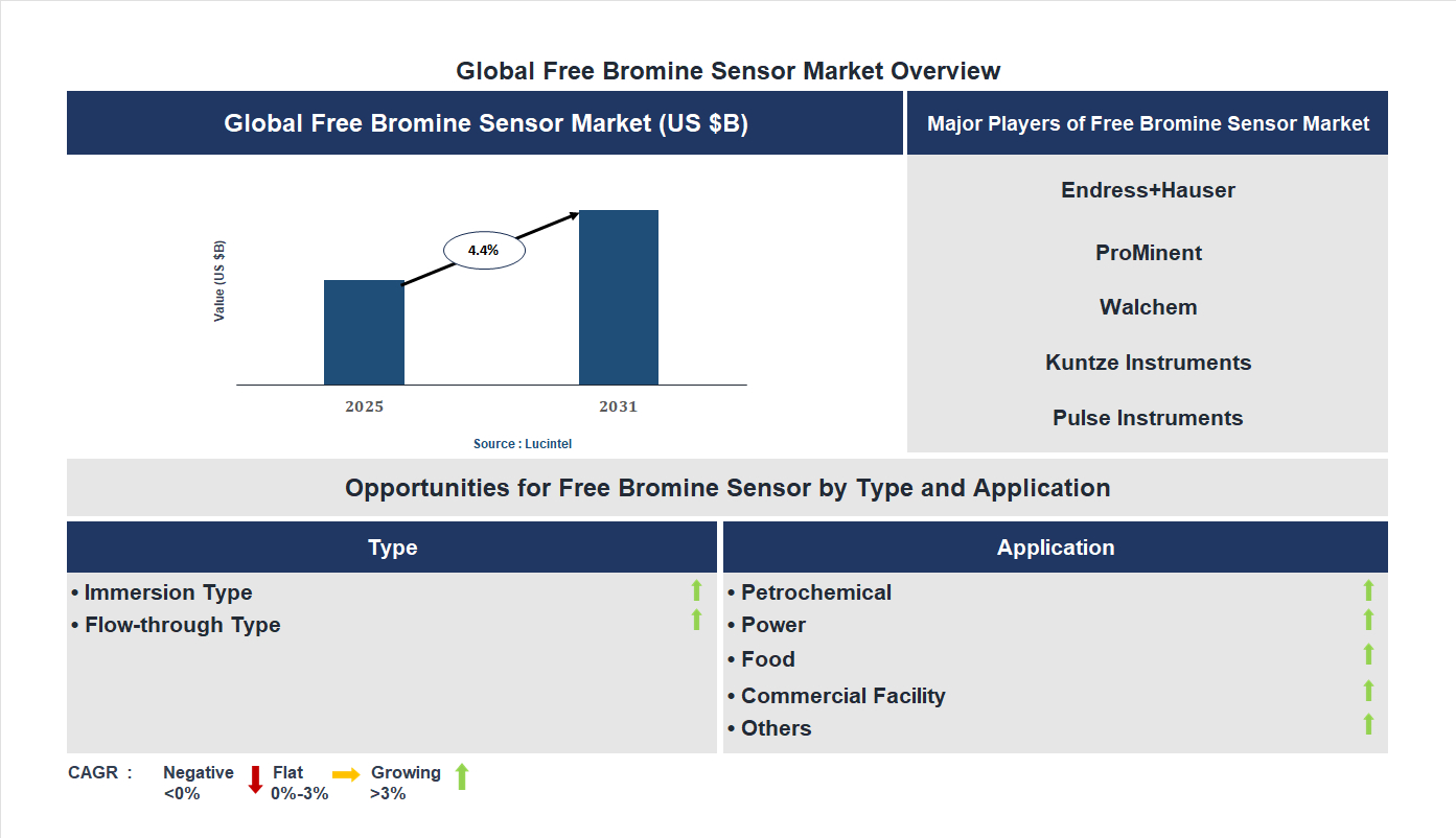 Free Bromine Sensor Market Trends and Forecast