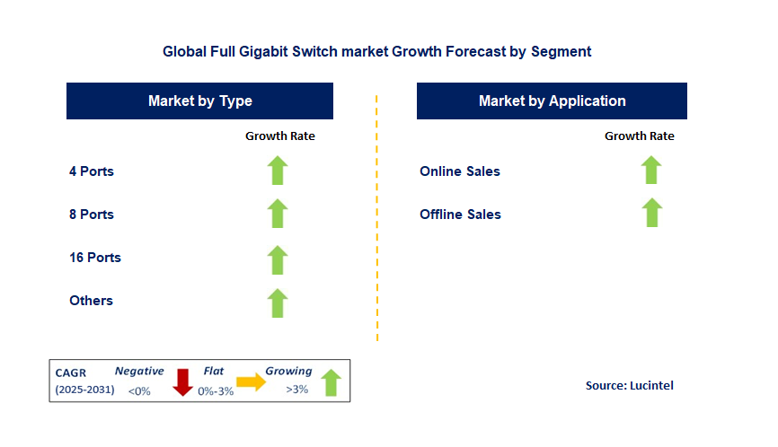 Full Gigabit Switch Market by Segment