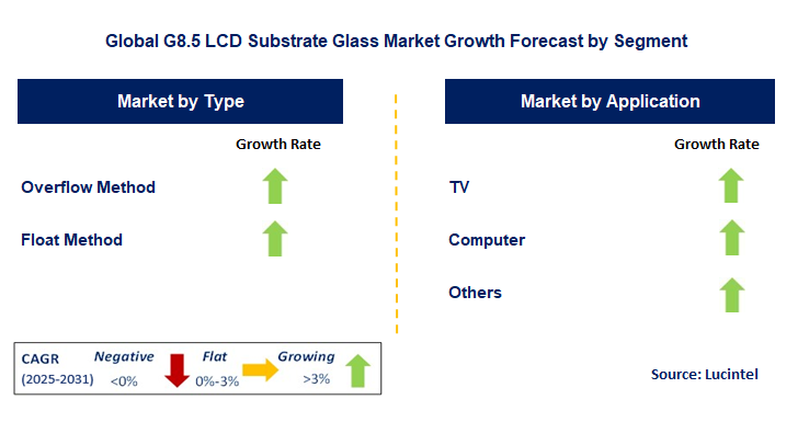G8.5 LCD Substrate Glass Market by Segment