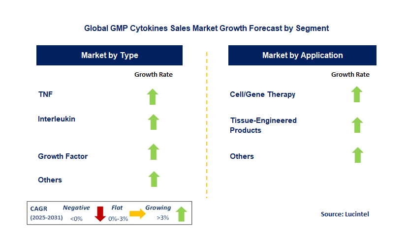 GMP Cytokines Sales Market by Segment
