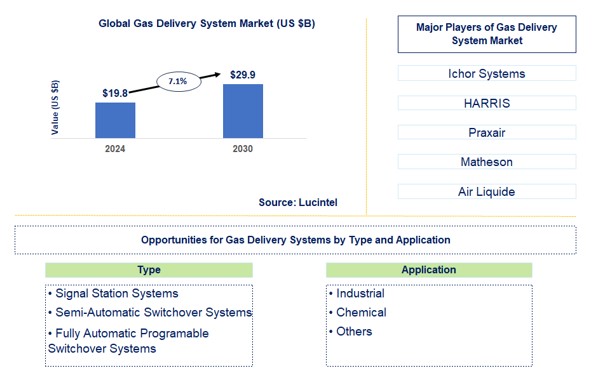Gas Delivery System Market by Type and Application