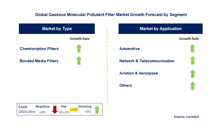 Gaseous Molecular Pollutant Filter Market by Segment