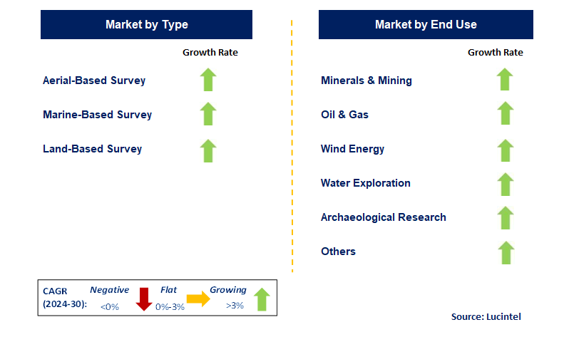 Geophysical Service by Segment