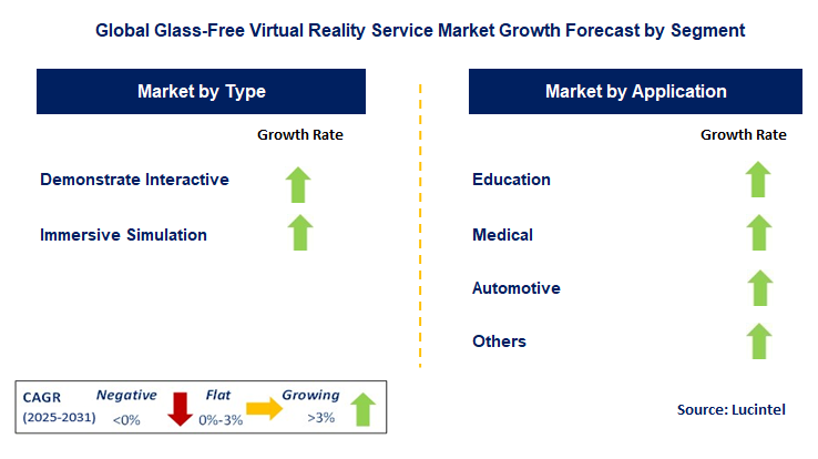 Glass-Free Virtual Reality Service Market by Segment