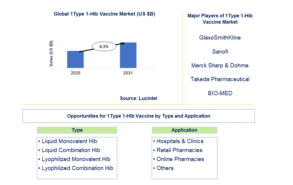 1Type 1-Hib Vaccine Market Trends and Forecast