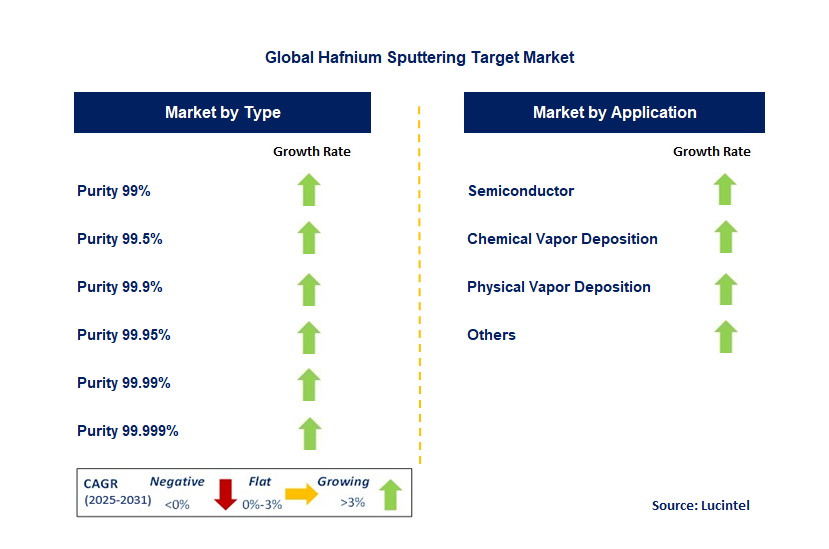 Hafnium Sputtering Target Market by Segment