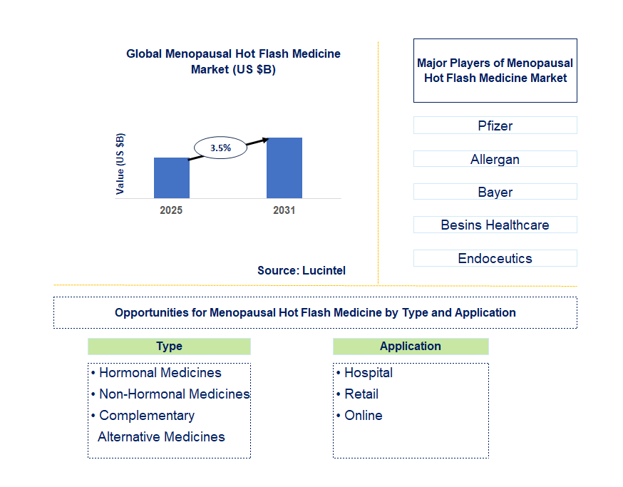 Menopausal Hot Flash Medicine Market Trends and Forecast