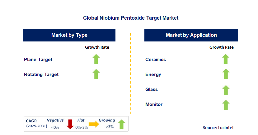 Niobium Pentoxide Target Market by Segment