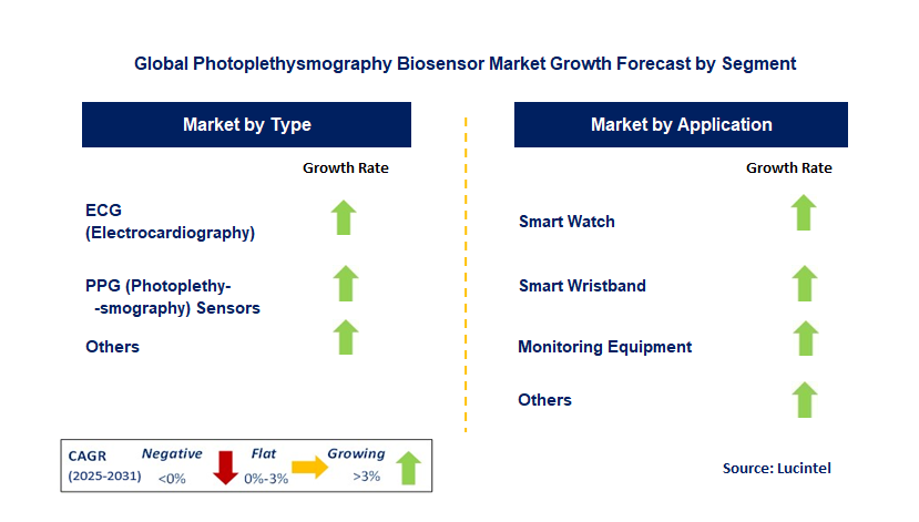 Photoplethysmography Biosensor Market by Segment