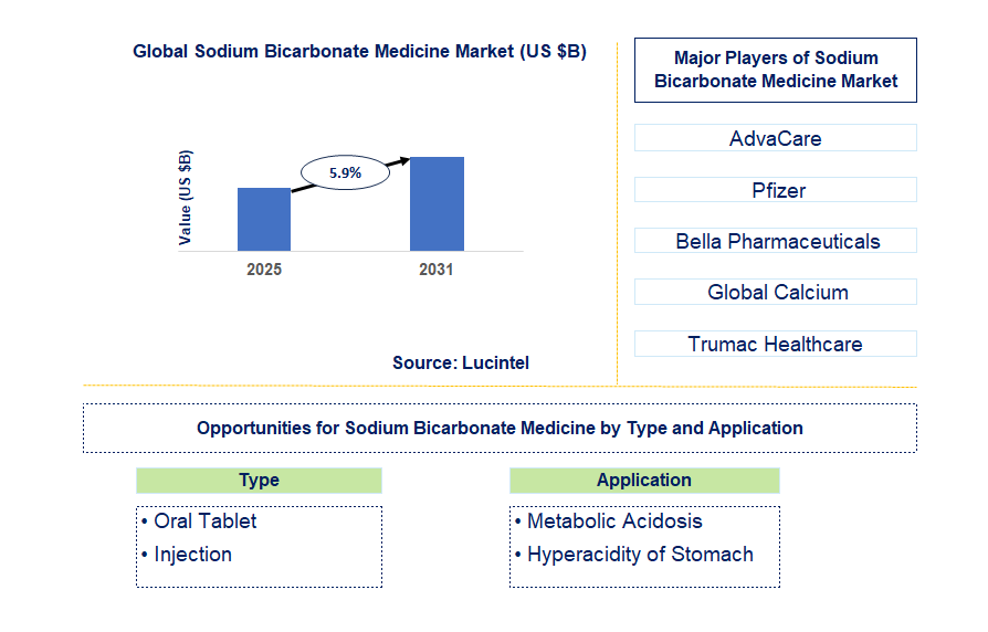 Sodium Bicarbonate Medicine Market Trends and Forecast