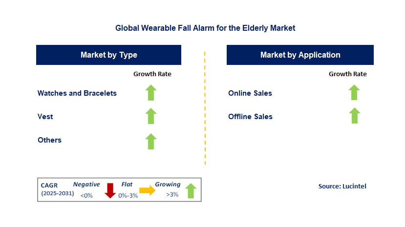 Wearable Fall Alarm for the Elderly Market by Segment