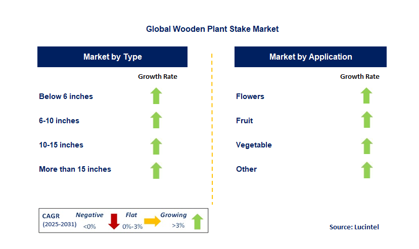 Wooden Plant Stake Market by Segment