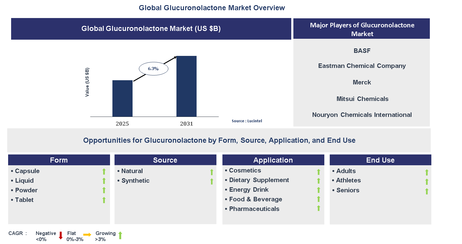 Glucuronolactone Market Trends and Forecast