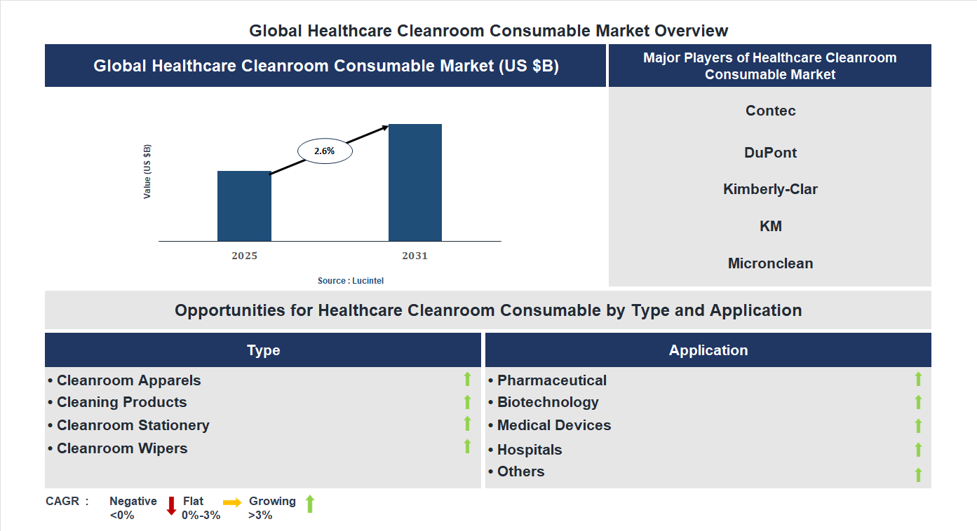 Healthcare Cleanroom Consumable Market Trends and Forecast