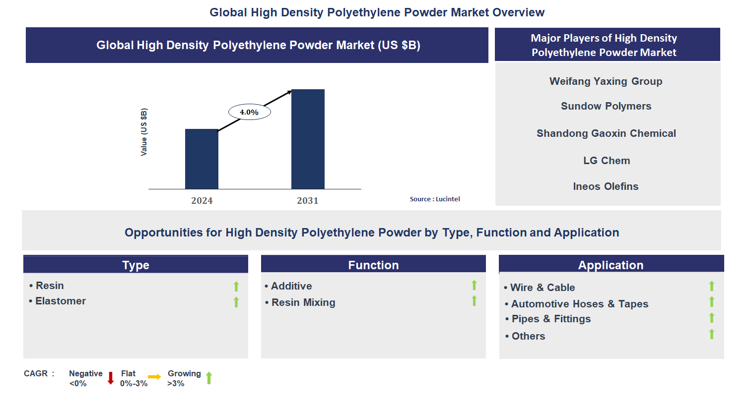 High Density Polyethylene Powder Market Trends and Forecast
