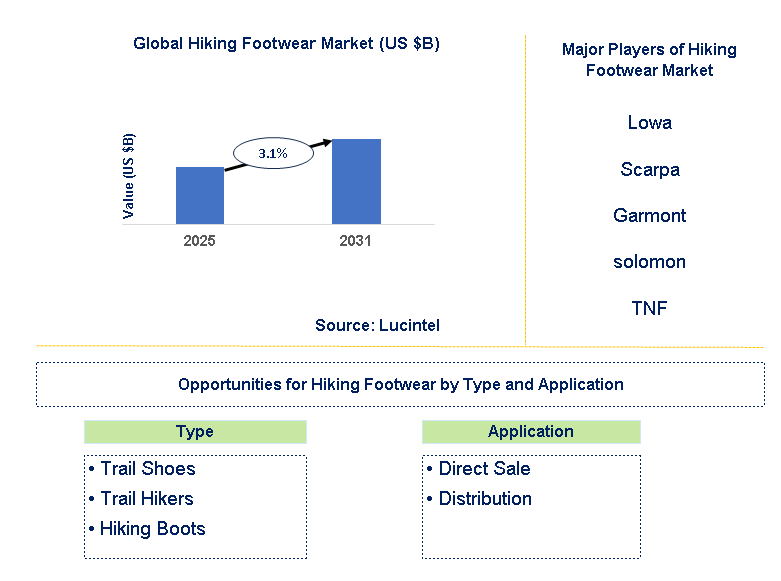 Hiking Footwear Market Trends and Forecast