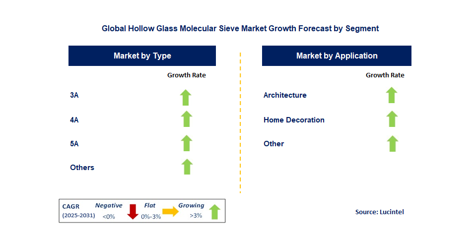 Hollow Glass Molecular Sieve Market by Segment