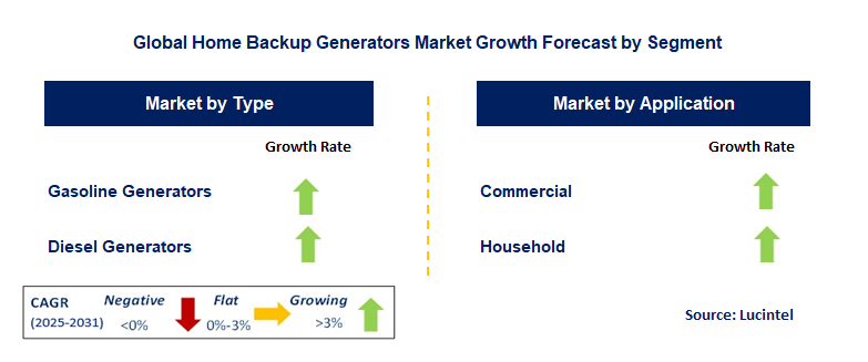 Home Backup Generators Market by Segment