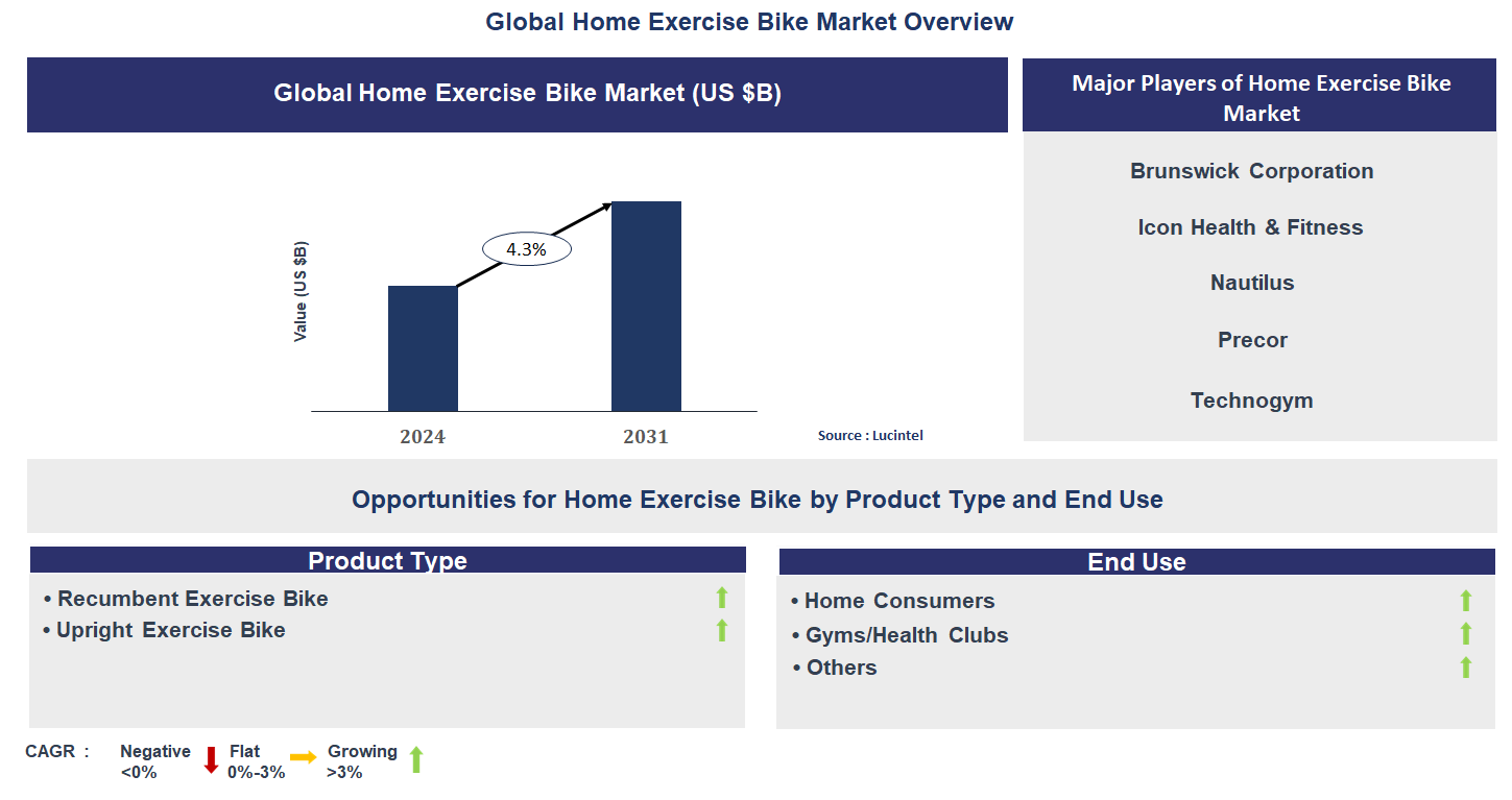 Home Exercise Bike Market Trends and Forecast