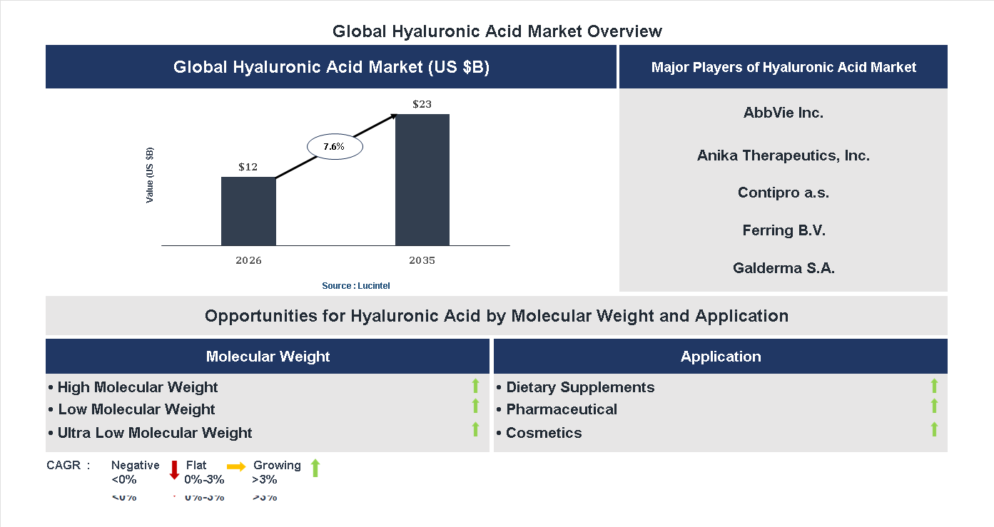 Hyaluronic Acid Market Trends and Forecast