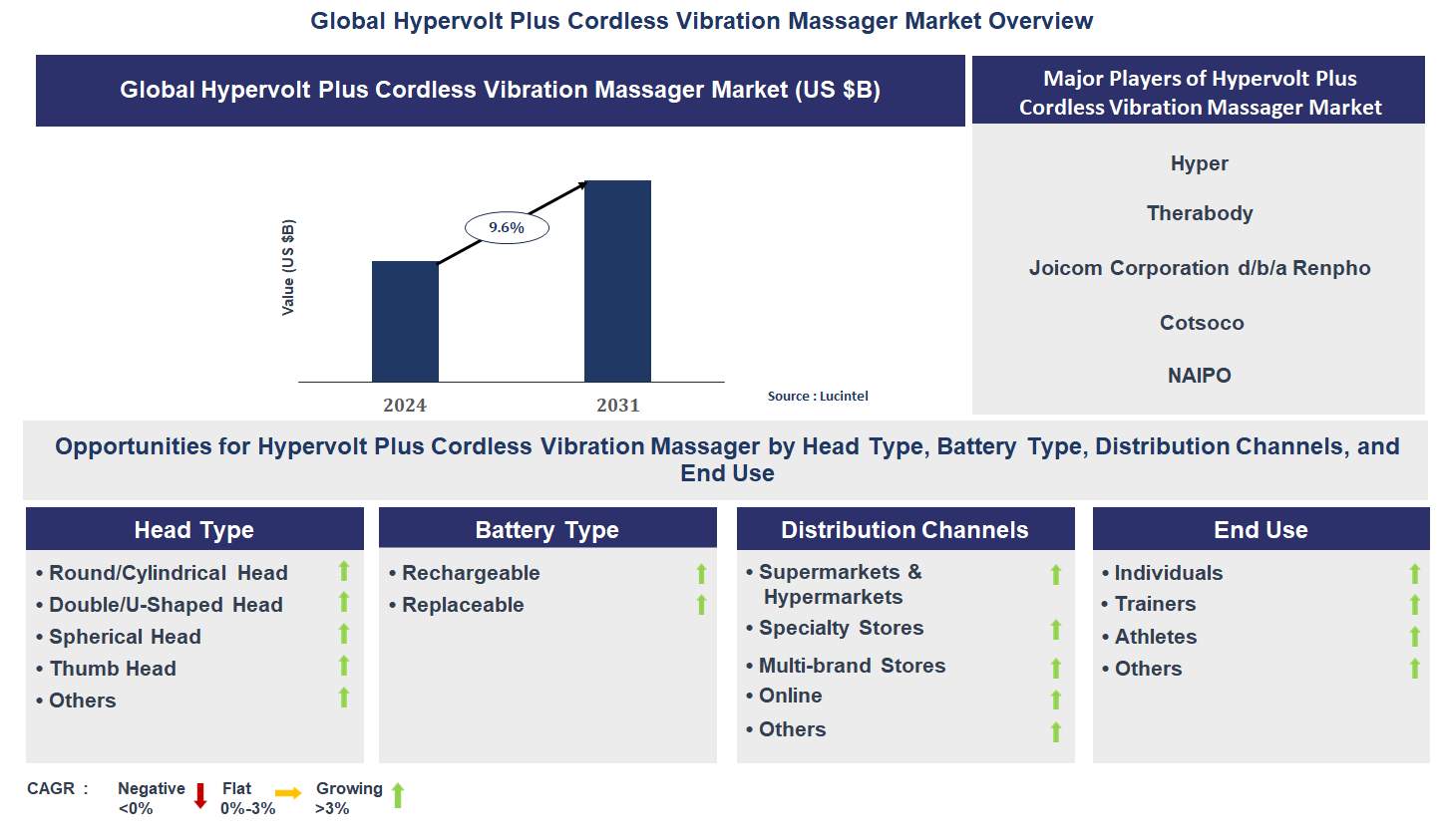 Hypervolt Plus Cordless Vibration Massager Market Trends and Forecast