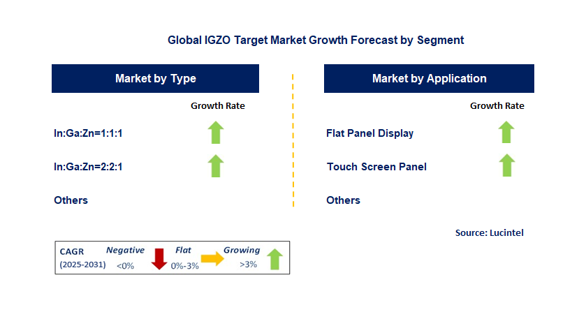 IGZO Target Market by Segment
