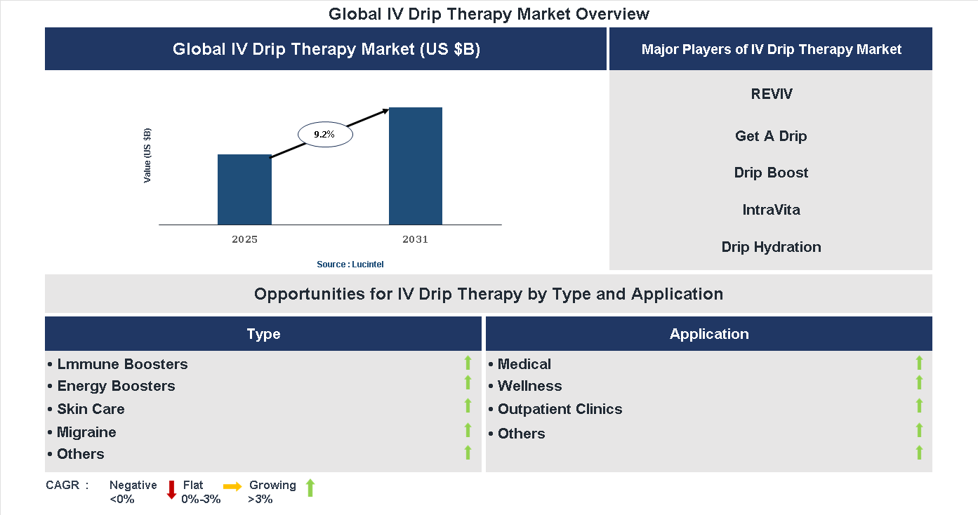 Iv Drip Therapy Market Trends and Forecast