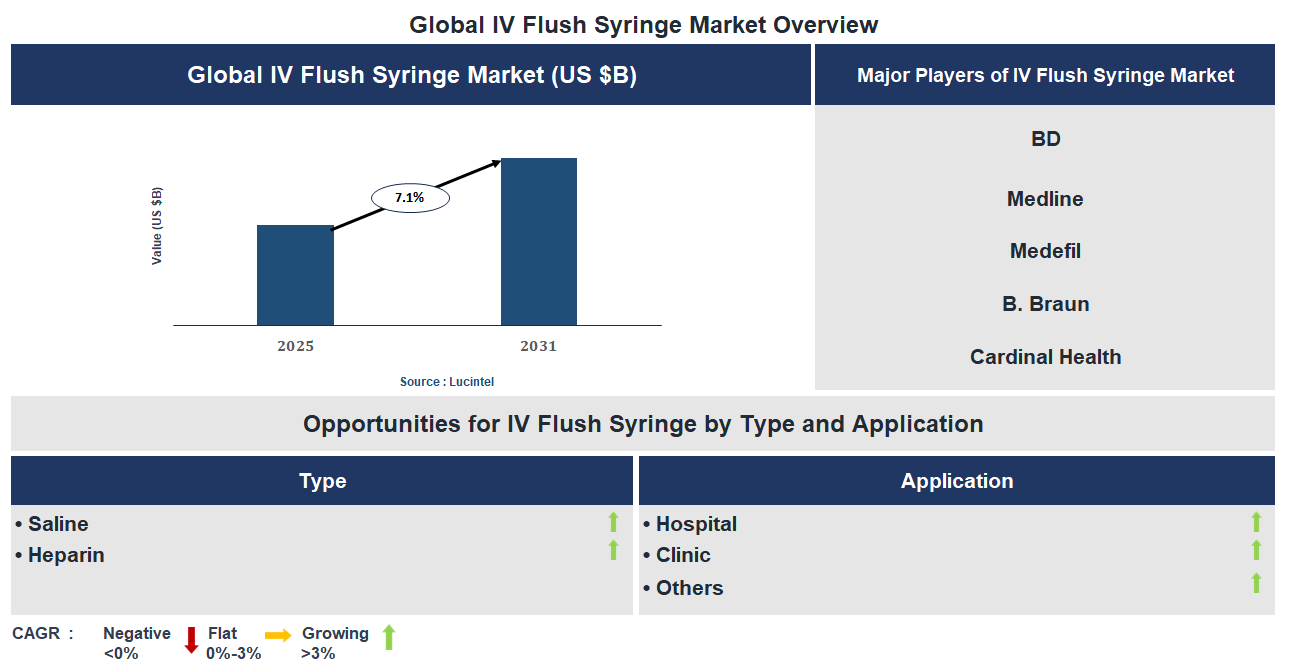 IV Flush Syringe Market Trends and Forecast